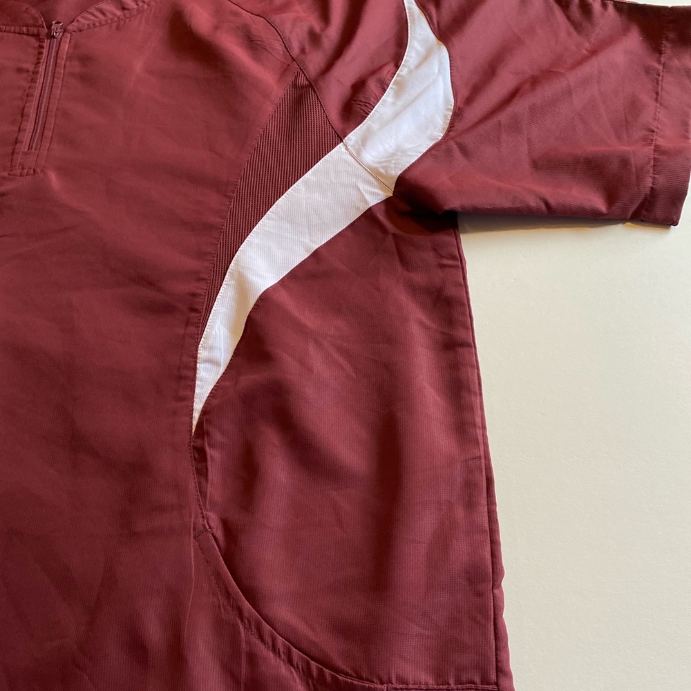 Teamwork Athletic Apparel Cage Jacket XL 46-49. Maroon And White. - Picture 4 of 6